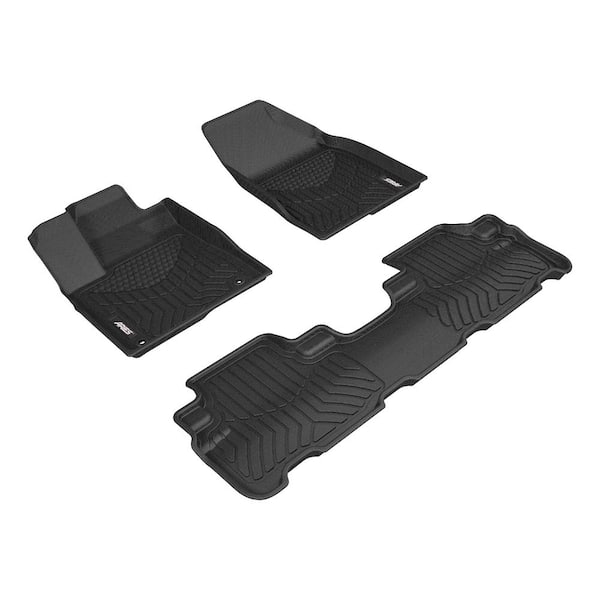 Aries StyleGuard XD Black Custom Heavy Duty Floor Liners, Select Toyota Highlander, 1st and 2nd Row