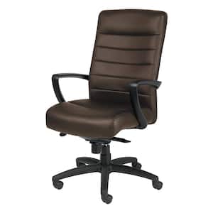 Zabrina Brown Leather Side Chair