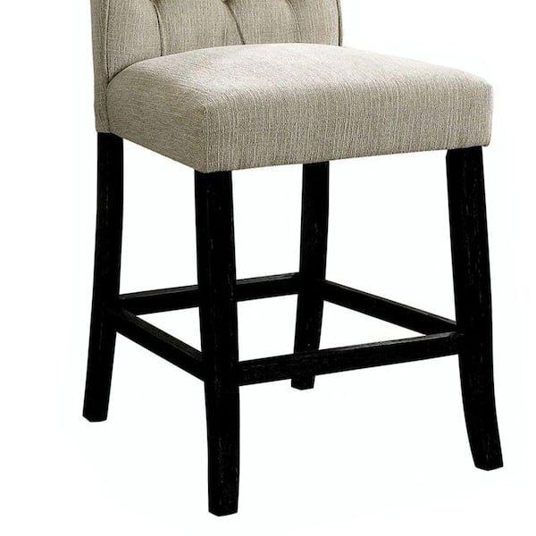 Modern Black Velvet Bar Stool with Back & Footrest | homary