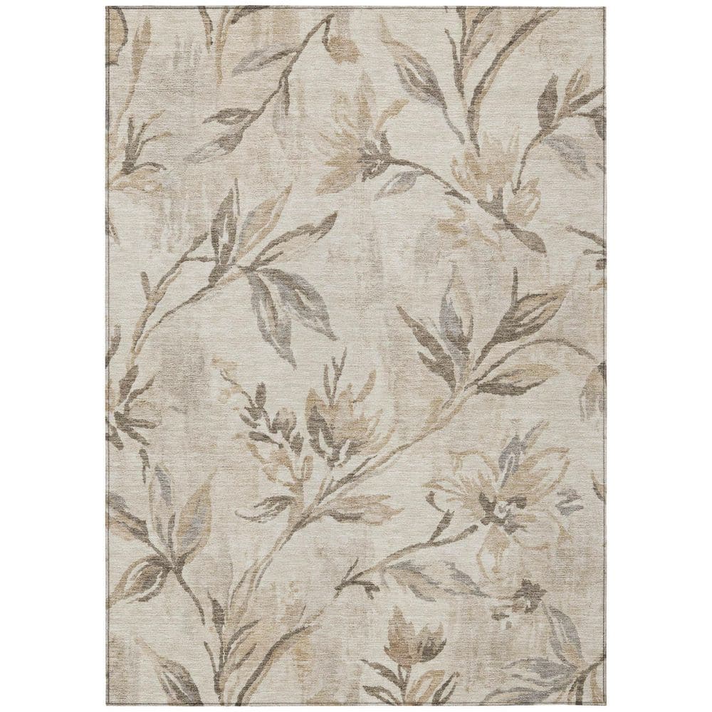 Chantille Machine Washable Indoor/Outdoor Abstract ACN2951 Putty 3 ft. x 5 ft. Area Rug price history on PriceWatchPro