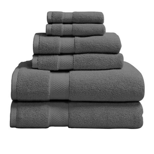 Luxurious Hotel Style Plush Egyptian Cotton 6-Piece Towel Set
