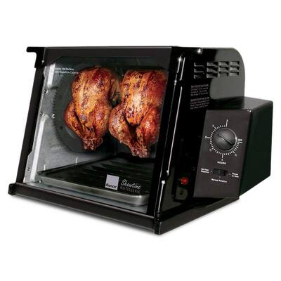 4000 Series 7.5 Qt. Black Rotisserie Oven