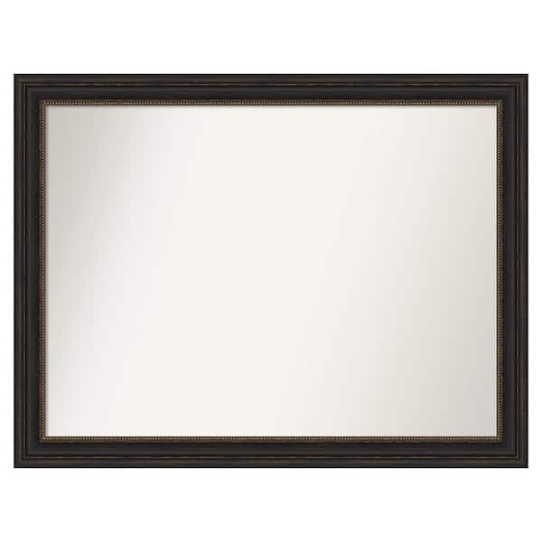 Amanti Art Accent Bronze 47 in. x 36 in. Custom Non-Beveled Polystyrene Antique Framed Bathroom Vanity Wall Mirror