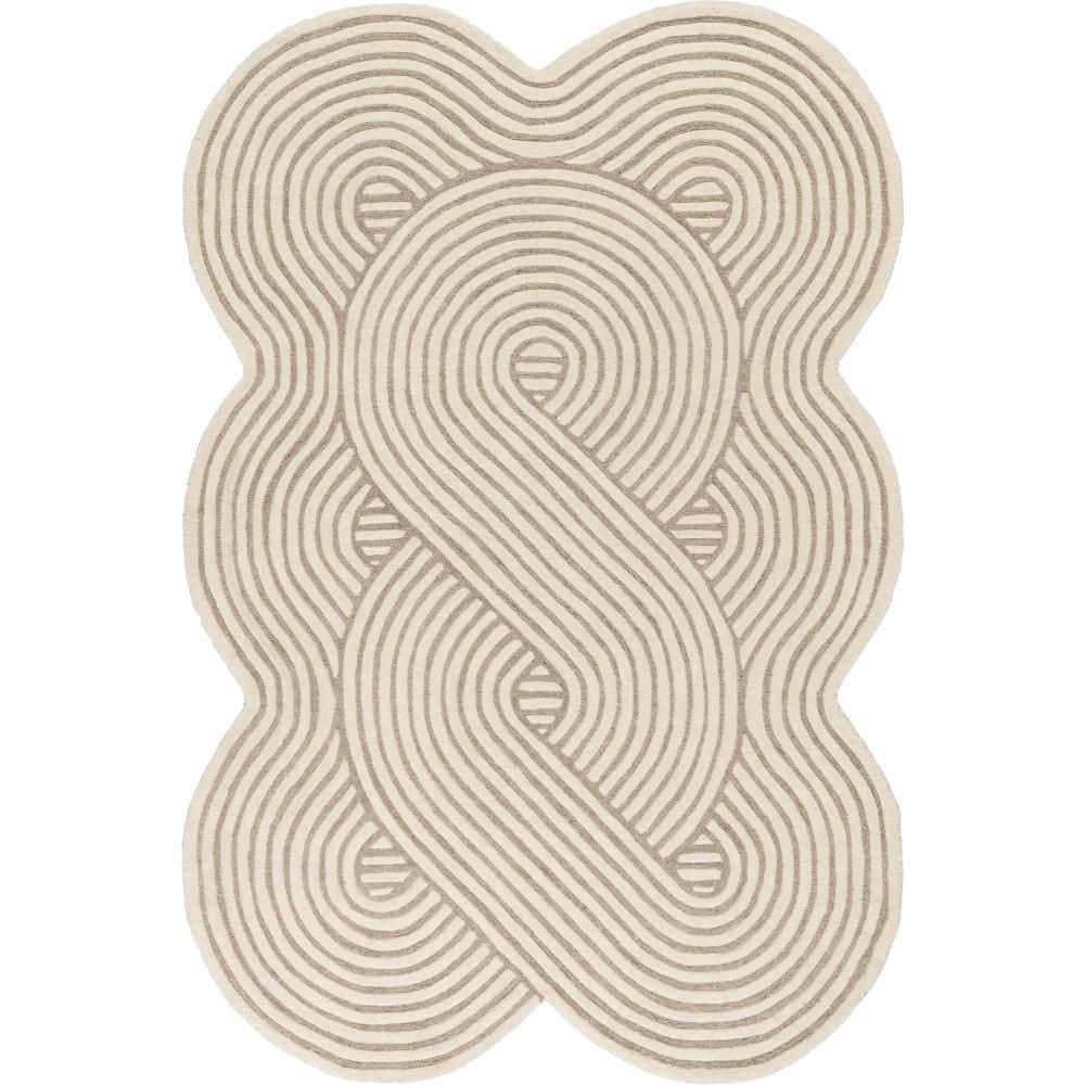Indira Grooved Arc Ivory 8 ft. x 10 ft. Indoor Area Rug price history on PriceWatchPro