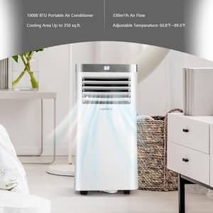 6,500 BTU Portable Air Conditioner Cools 350 Sq. Ft. with Remote Control in White