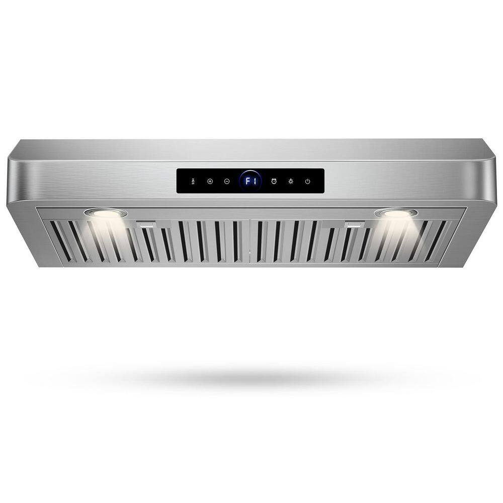 30 in. 900 CFM Stainless Steel Range Hood with 4-Speed Settings, Remote Control Removable LED Lights and Gesture Control price history on PriceWatchPro
