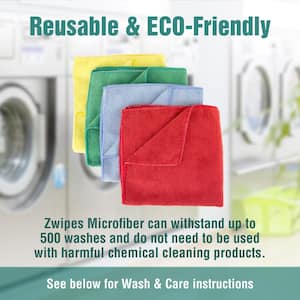  Microfiber Glass Cleaning Cloths, Streak Free Windows &  Mirrors, Lint Free Towels, Car Windows Wipes, Polishing Rags