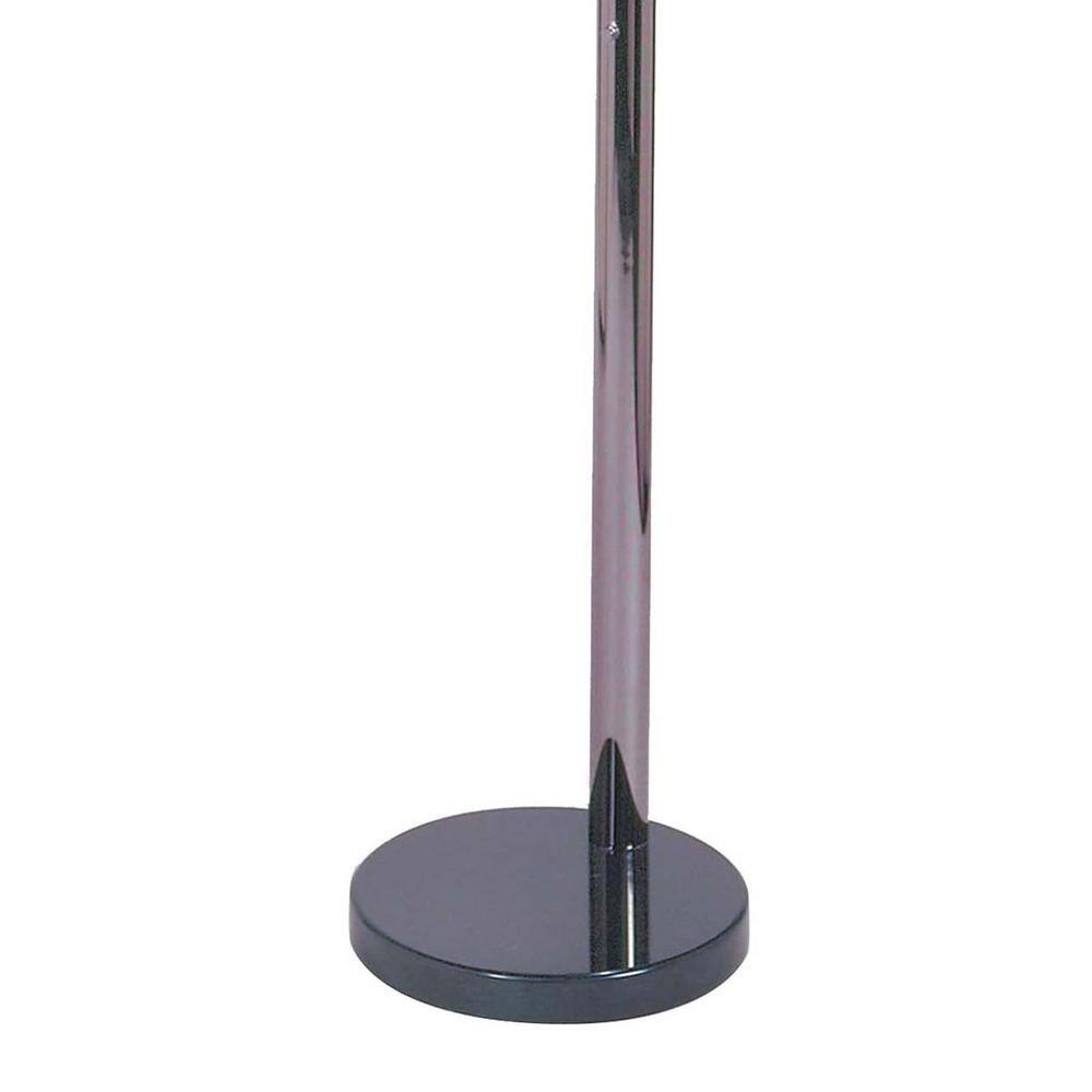 Black Nickel 5-Light Adjustable Arc Floor Lamp with Dimmer