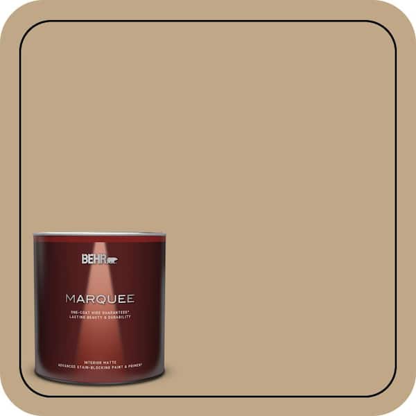 BEHR MARQUEE 1 qt. #T16-16 Symphony Gold Matte Interior Paint & Primer