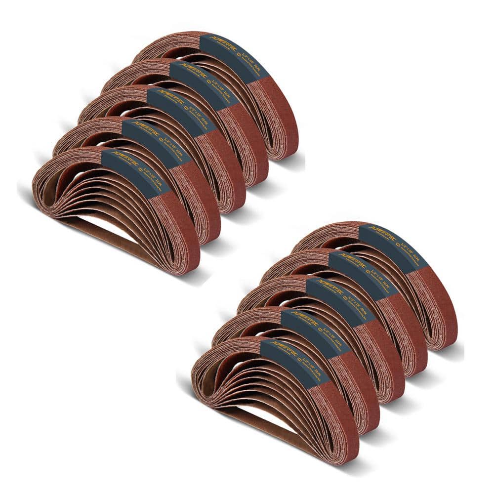 POWERTEC 2 In. X 42 In. 80-Grit Aluminum Oxide Sanding Belt For Belt And Disc Sa - Foto 6