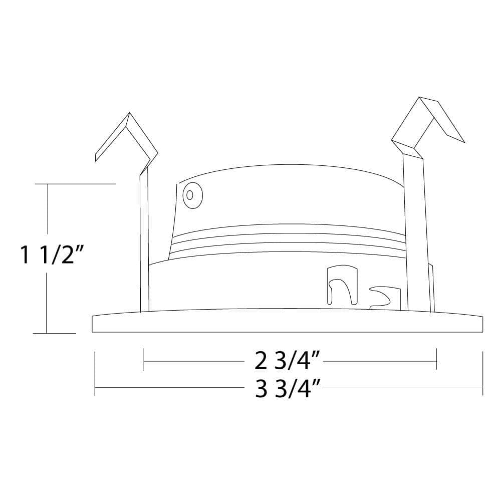White Glass 3-Inch Recessed Baffle Trim Light