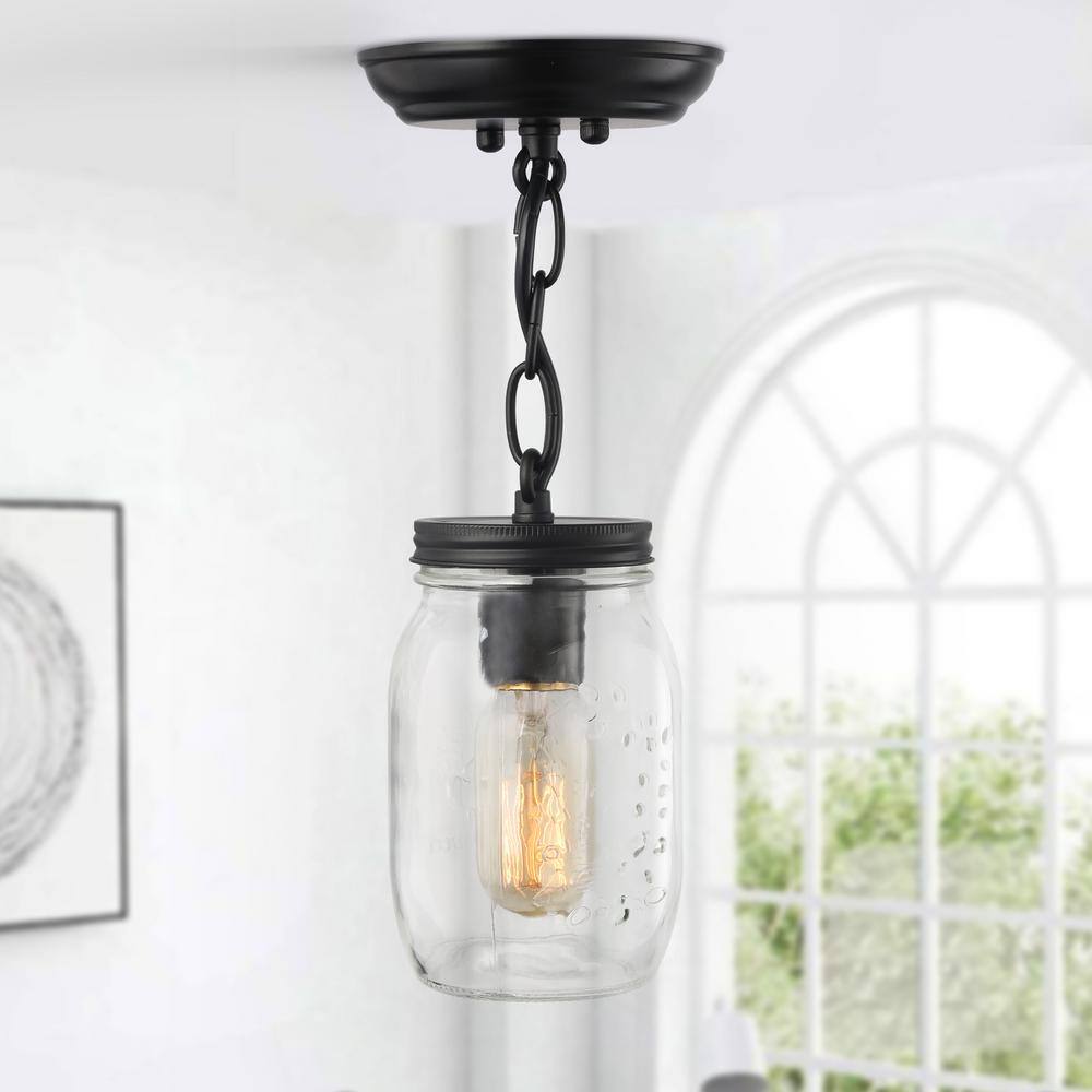 glass jar light fitting