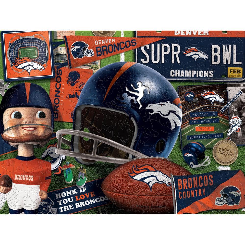 YouTheFan NFL Denver Broncos Wooden Retro Series Puzzle 0956693 - The Home  Depot