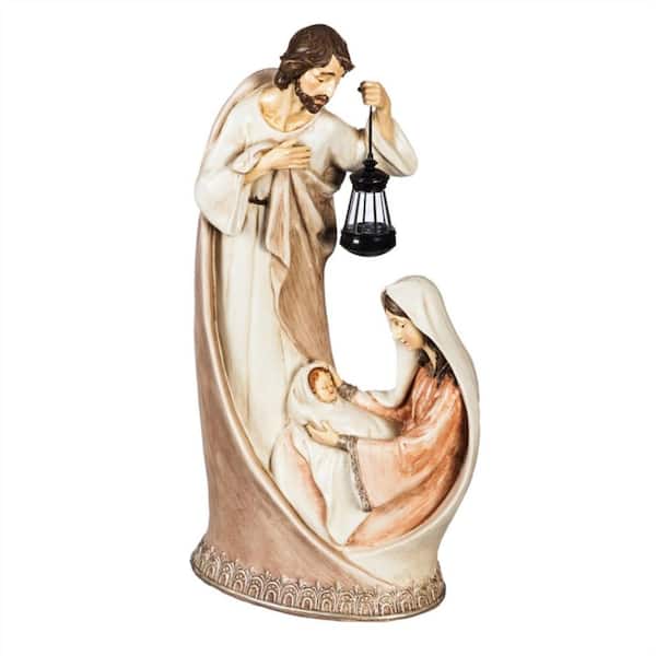 Evergreen Joseph with Lantern Nativity Scene 18.5 in. Garden Statue