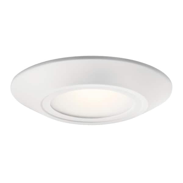 puppet Puno Feasibility KICHLER Horizon II 6.5 in. 3000K White Integrated LED Flush Mount with Glass  Diffuser 43870WHLED30 - The Home Depot