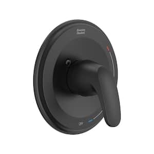 Colony PRO 1-Handle Valve Only Trim Kit for Flash Rough-In Valves in Matte Black (Valve Not Included)