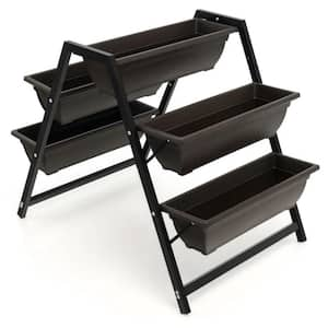 8.5 in. L x 23.5 in. W x 3.5 in. H, Black Series PVC, for Indoor and Outdoor, raised planter