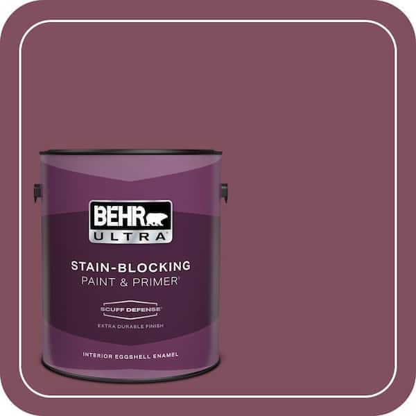 BEHR ULTRA 1 gal. #T17-14 Artful Magenta Extra Durable Eggshell Enamel Interior Paint & Primer