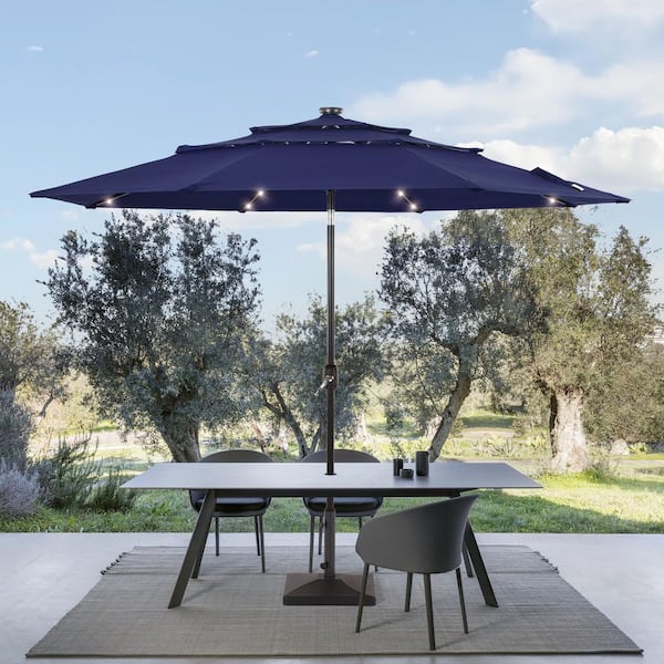 belham living 6.2 x 9.6 ft rectangular patio umbrella BILEK 6 9ft Outdoor Market Umbrella, Waterproof Tilt Umbrella with Crank and Push Button Tilt, Quick Installation, Best Choice for Garden, Lawn, Deck, Backyard & Pool powered glow The 10 Best Outdoor Patio