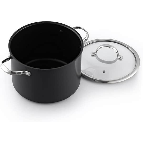 Aluminum Stock Pot With Cover – Ladle & Blade