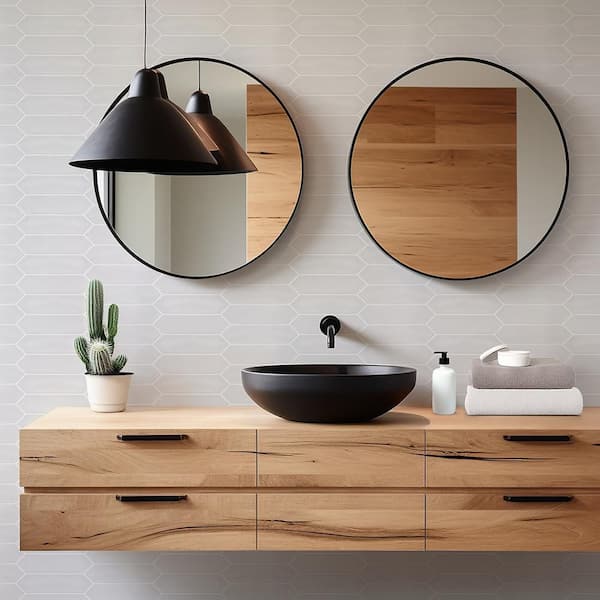 Matte White 3 in. x 12 in. Ceramic Picket Wall Tile (9.33 sq. ft./Case)