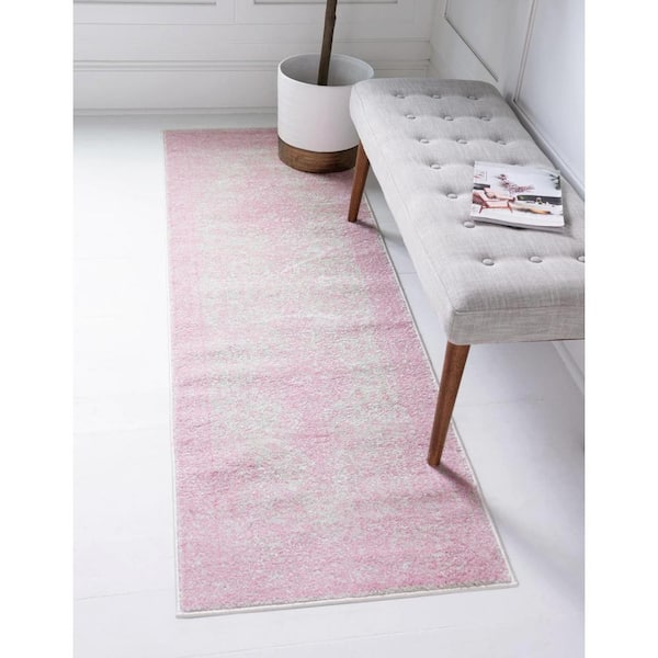 Bromley Midnight Pink 2 ft. x 13 ft. Runner Rug