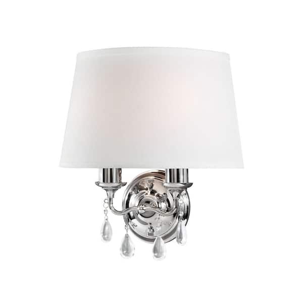 Generation Lighting West Town 2-Light Chrome Wall Sconce