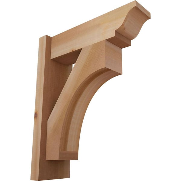 Ekena Millwork 6 in. x 20 in. x 16 in. Western Red Cedar Westlake Traditional Smooth Outlooker