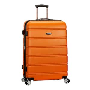 Melbourne 28 in. Orange Expandable Hardside Dual Wheel Spinner Luggage