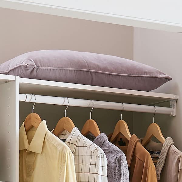 ClosetMaid Selectives 30 48 White Adjustable Teardrop Closet Rod  7042