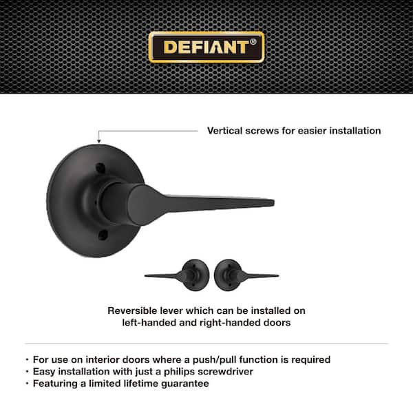 Defiant Freedom Matte Black Dummy Door Handle 32LEX904B - The Home
