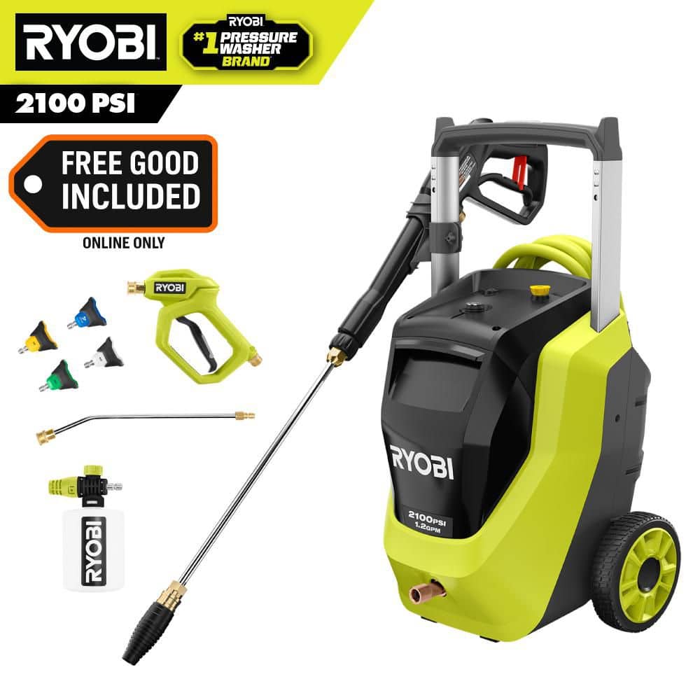 2100 PSI 1.2 GPM Cold Water Corded Electric Pressure Washer with Automotive Accessory Kit price history on PriceWatchPro