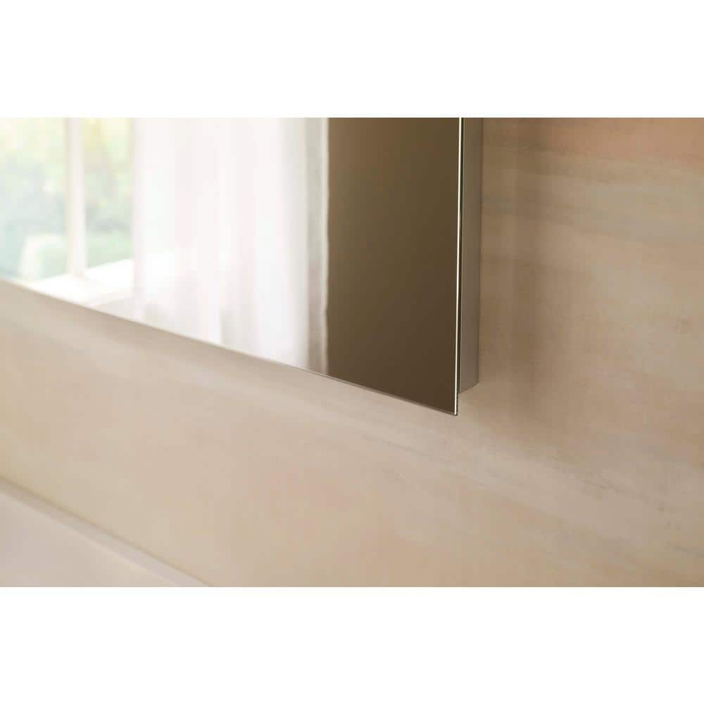 Embark 30" x 26" Anodized Aluminum Dual Swing Medicine Cabinet