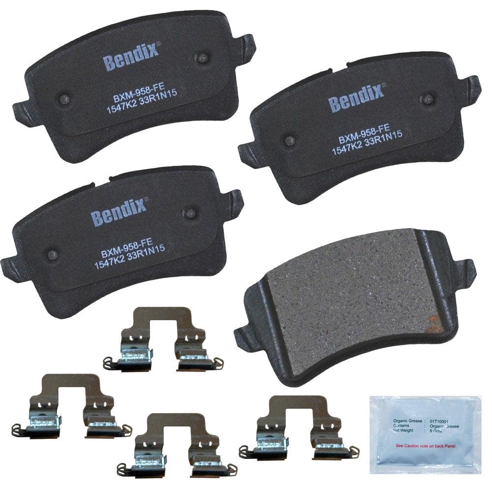 Bendix Premium Copper Free Disc Brake Pad Set 2010-2013 Ford Transit ...