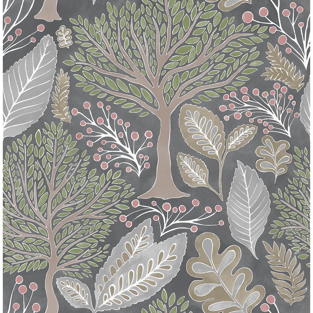 Kiah Grey Forest Paper Non-Pasted Matte Wallpaper price history on PriceWatchPro