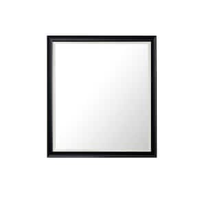 Glenbrook 36.0 in. W x 40.0 in. H Rectangular Framed Wall Mount Bathroom Vanity Mirror in Black Onyx