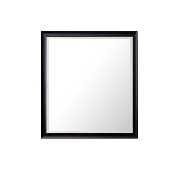 Glenbrook 36.0 in. W x 40.0 in. H Rectangular Framed Wall Mount Bathroom Vanity Mirror in Black Onyx
