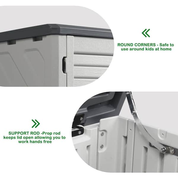 Karl home 187 Gal. HDPE Deck Box K1G55000191+92 - The Home Depot