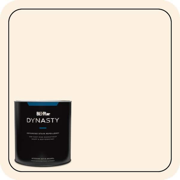 BEHR DYNASTY 1 qt. #M230-1 Sweet Coconut Milk Satin Enamel Interior Stain-Blocking Paint and Primer