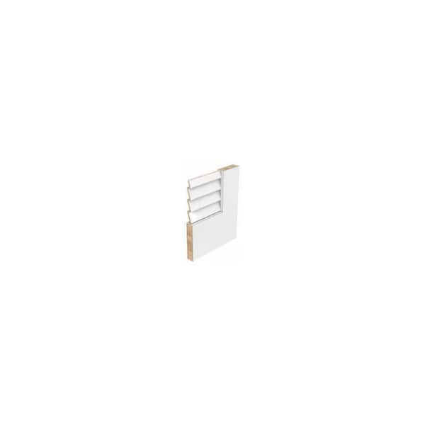 Frameport 36 in x 96 in Classic Louver/Louver Solid Wood Primed