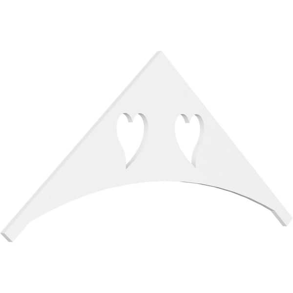 Ekena Millwork Winston 1 in. D x 30 in. W x 72 in. L Signature Urethane Gable Pediment