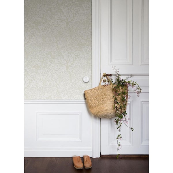 Carrara Plain Wallpaper Parchment Cream Off White - M0634