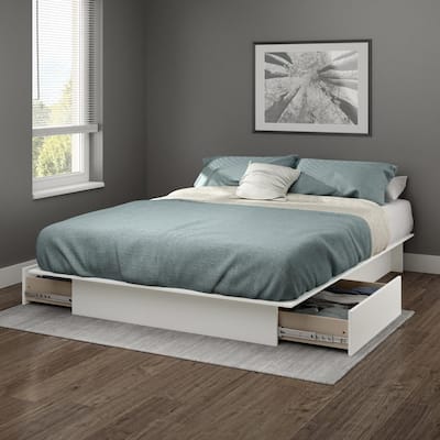 Queen Bed Frame Bed Frames Bedroom Furniture The Home Depot