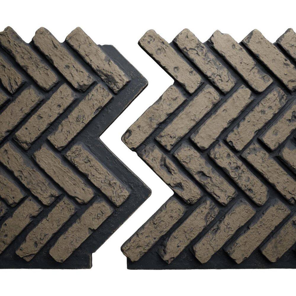"EverStone Herringbone Faux Brick Panel, 46 1/2""W x 25 1/4""H x 1""D, Ash Color" price history on PriceWatchPro