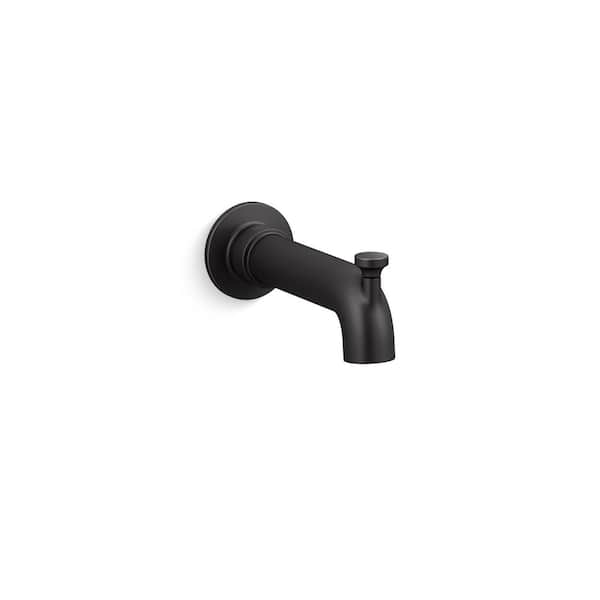 KOHLER Castia By Studio McGee Wall-Mount Bath Spout With Diverter in Matte Black