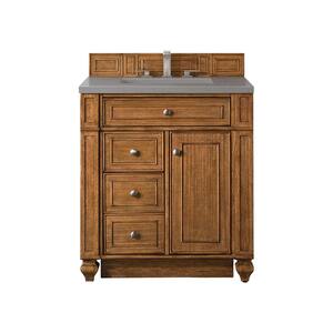 James Martin Vanities Bristol 48 in. W x 23.5 in. D x 34 in. H Bathroom  Vanity in Saddle Brown with Grey Expo Quartz Top 157-V48-SBR-3GEX - The  Home Depot