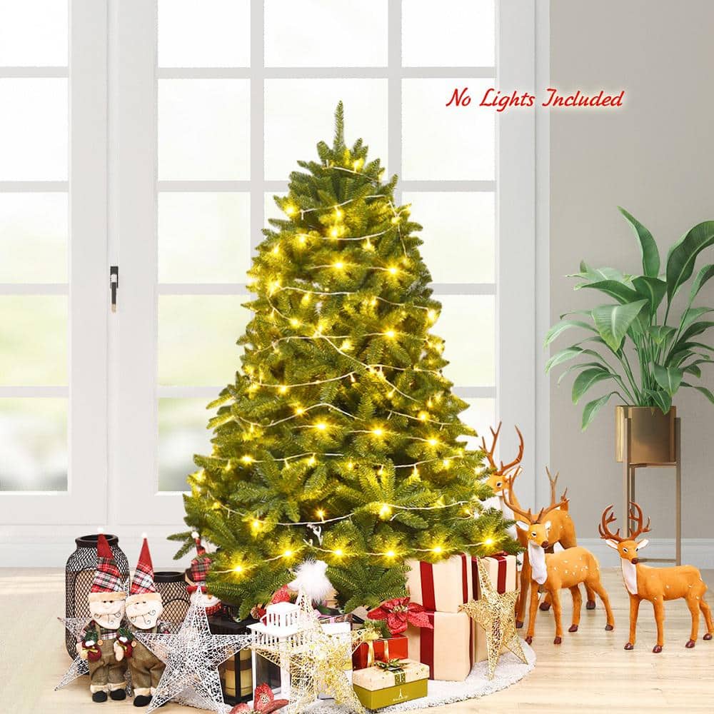 5ft Green PVC Artificial Fir Christmas Tree with Lights