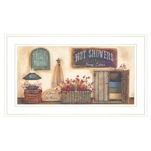 Bath House Collection by Unknown 1 Piece Framed Graphic Print Typography Art Print 12 in. x 21 in. .