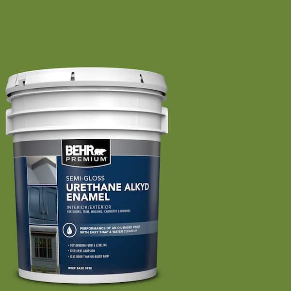 BEHR PREMIUM 5 gal. #P370-7 Sun Valley Urethane Alkyd Semi-Gloss Enamel Interior/Exterior Paint
