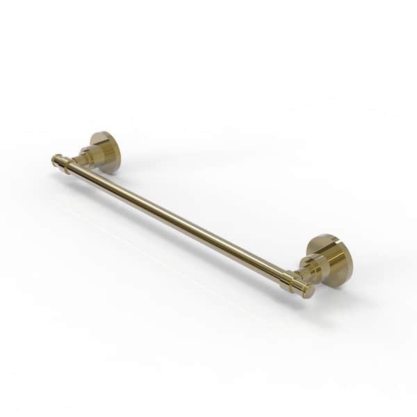 Allied Brass Washington Square Collection 36 in. Wall Mounted Towel Bar in Unlacquered Brass